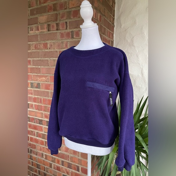 90s Patagonia Retro X Deep Pile Fleece Pullover Purple Size Small. Excellent - Picture 2 of 10
